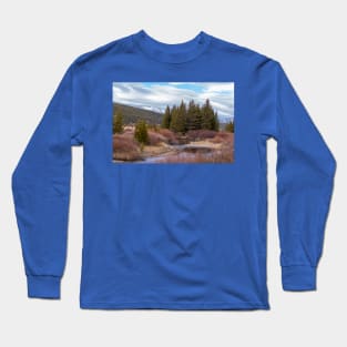 Autumn in Yellowstone National Park Mountains Long Sleeve T-Shirt